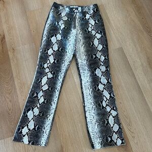 I.AM.GIA Snake Print faux leather Womens Pants